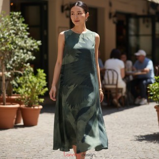 M1 Silk Midi Dress